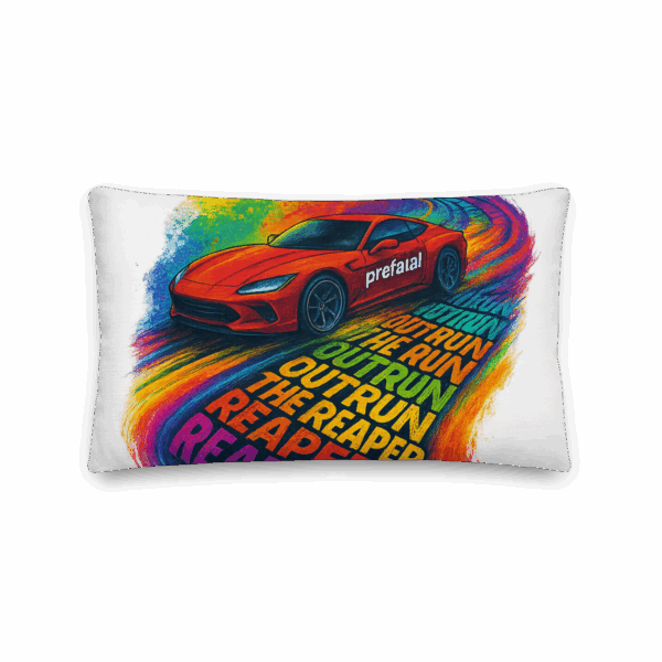 Outrun the reaper pillow