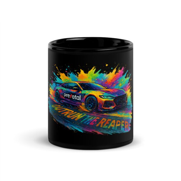 Outrun The Reaper Glossy Mug