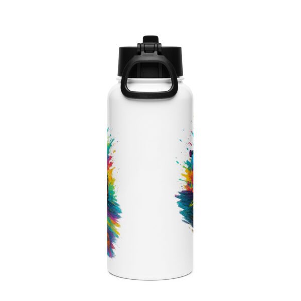 Stainless steel water bottle with a straw lid - Image 7