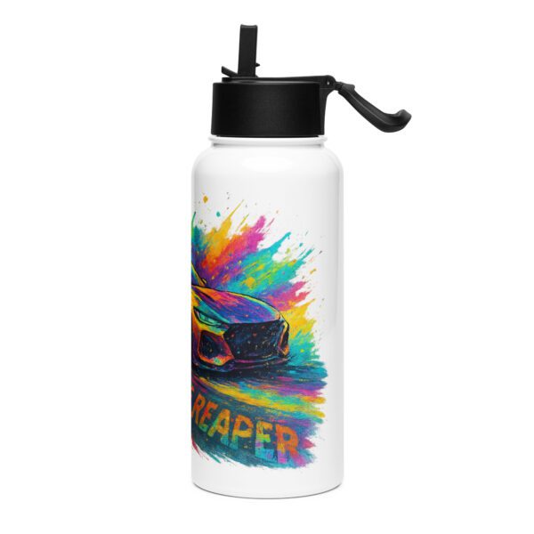 Stainless steel water bottle with a straw lid - Image 3
